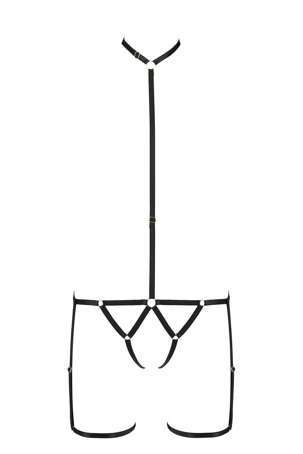 Passion Body Ouvert-Body Brenda schwarz brustfrei pofrei elastisch sexy