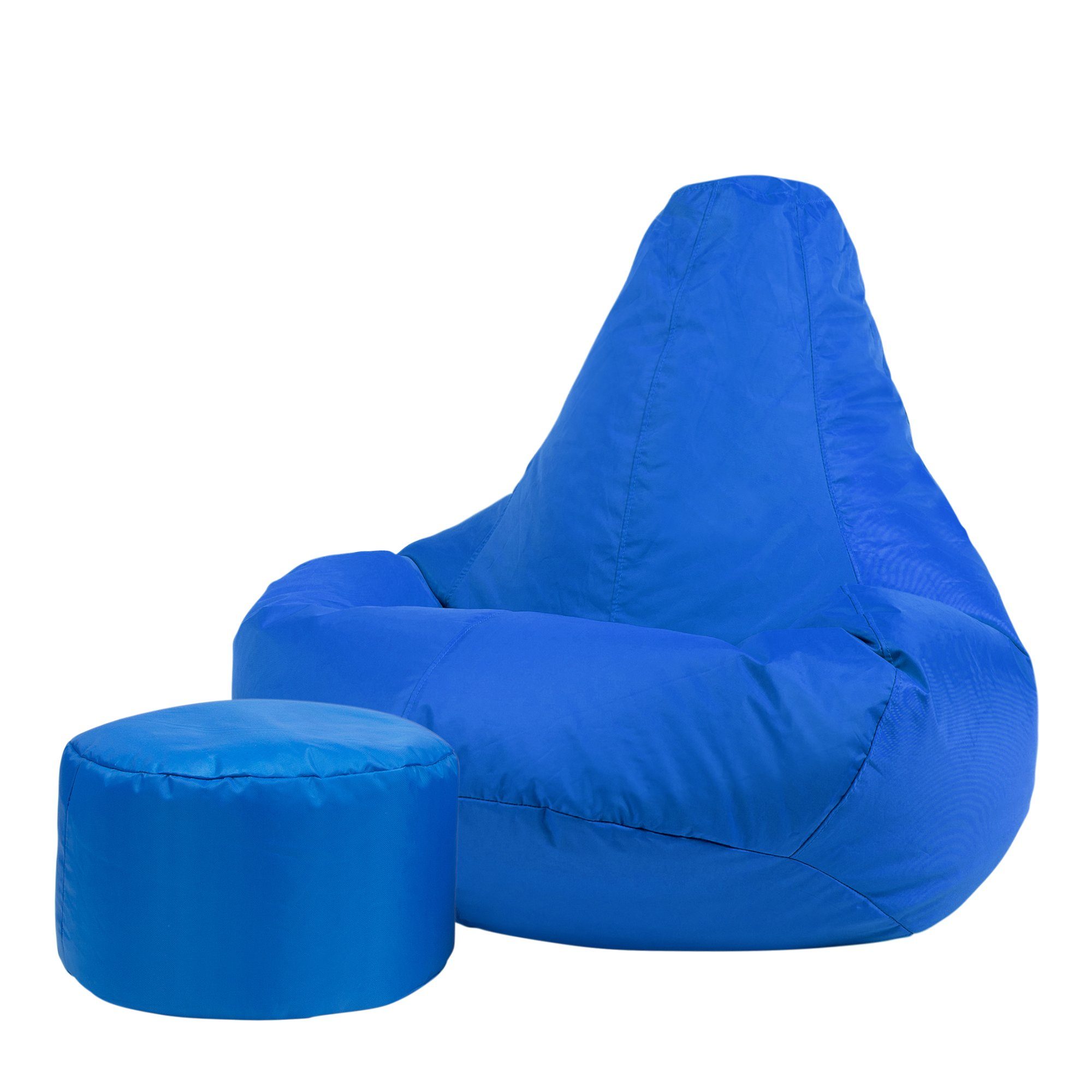 Veeva Sitzsack Sitzsack Outdoor blau Sitzpouf „Recliner“ mit