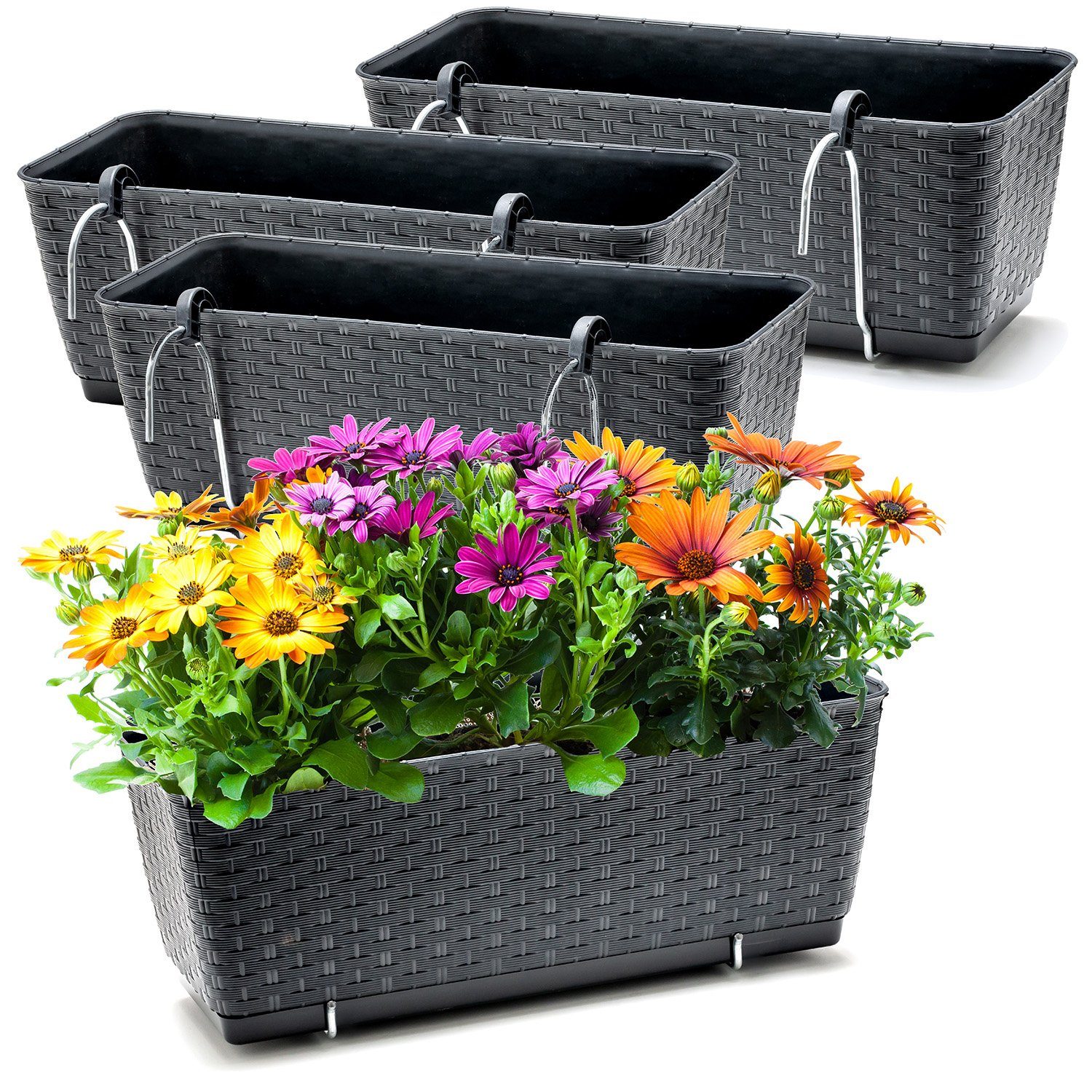 BigDean Blumenkasten 4x Bewässerungssystem + Halterung günstig online kaufen