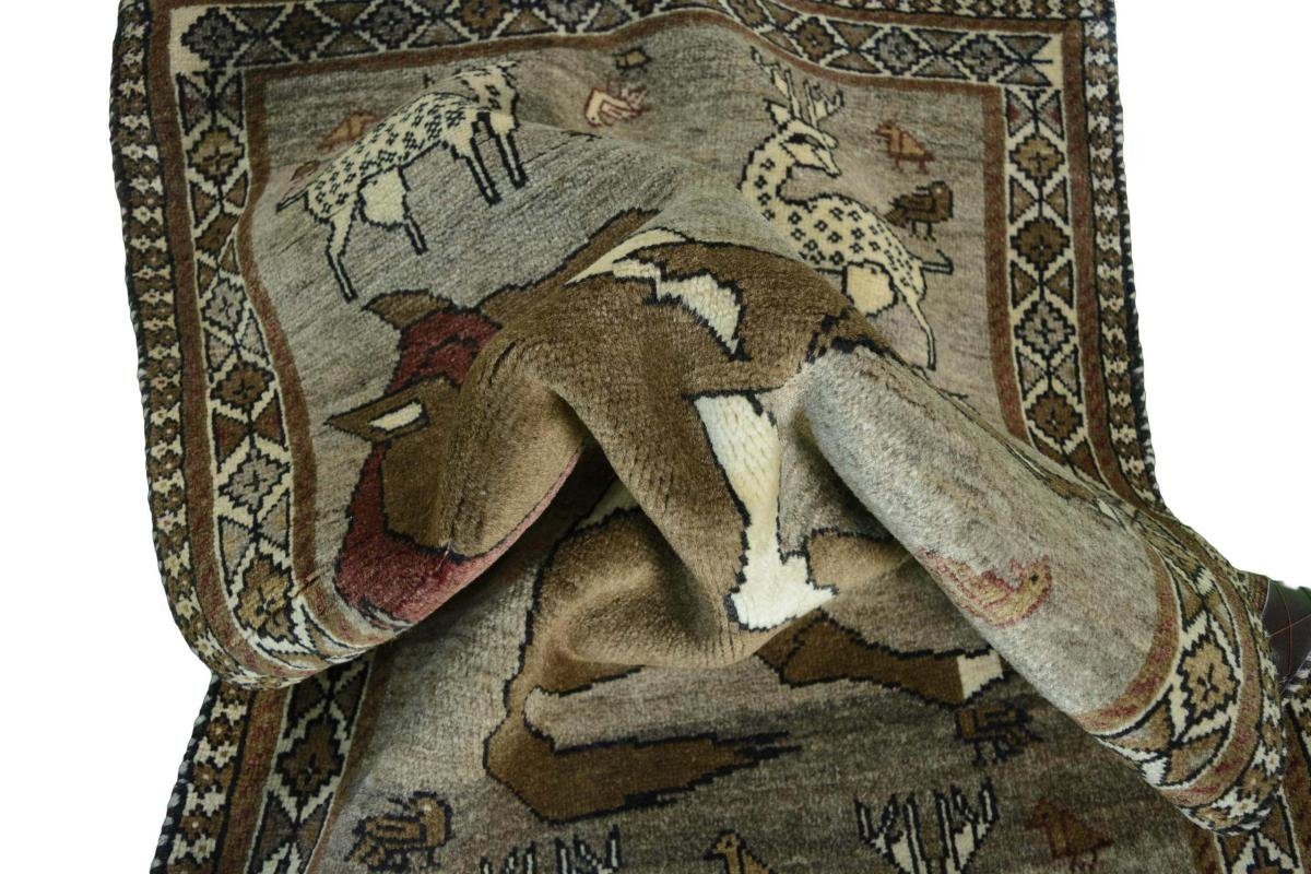 Orientteppich, mm Nain 15 Ghashghai Orientteppich Handgeknüpfter Moderner Trading, Gabbeh rechteckig, 82x139 Höhe: Perser