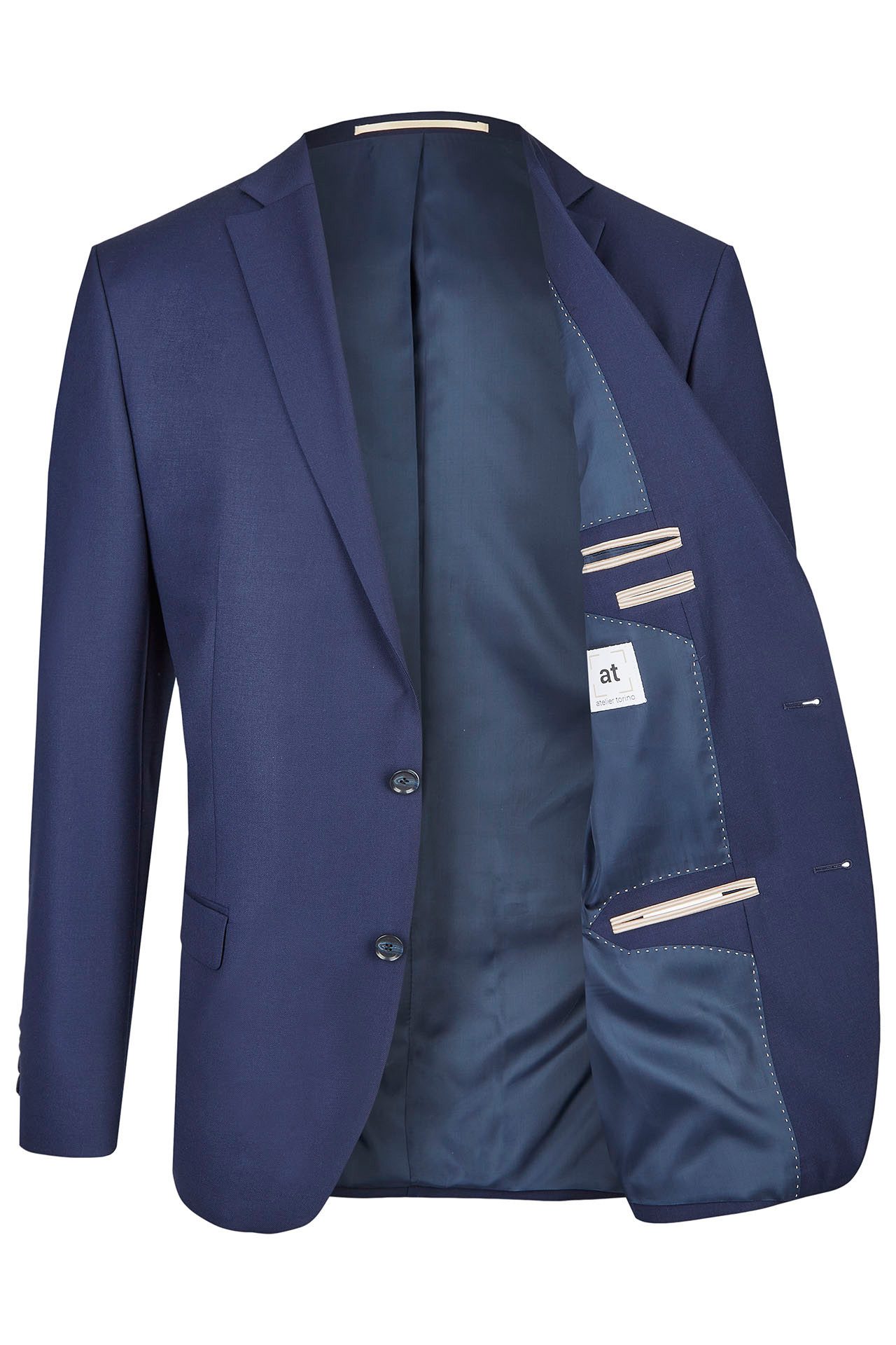 Atelier Torino Sakko Atelier-Torino MIX&MATCH Herren Anzug Modern Mitternachtsblau