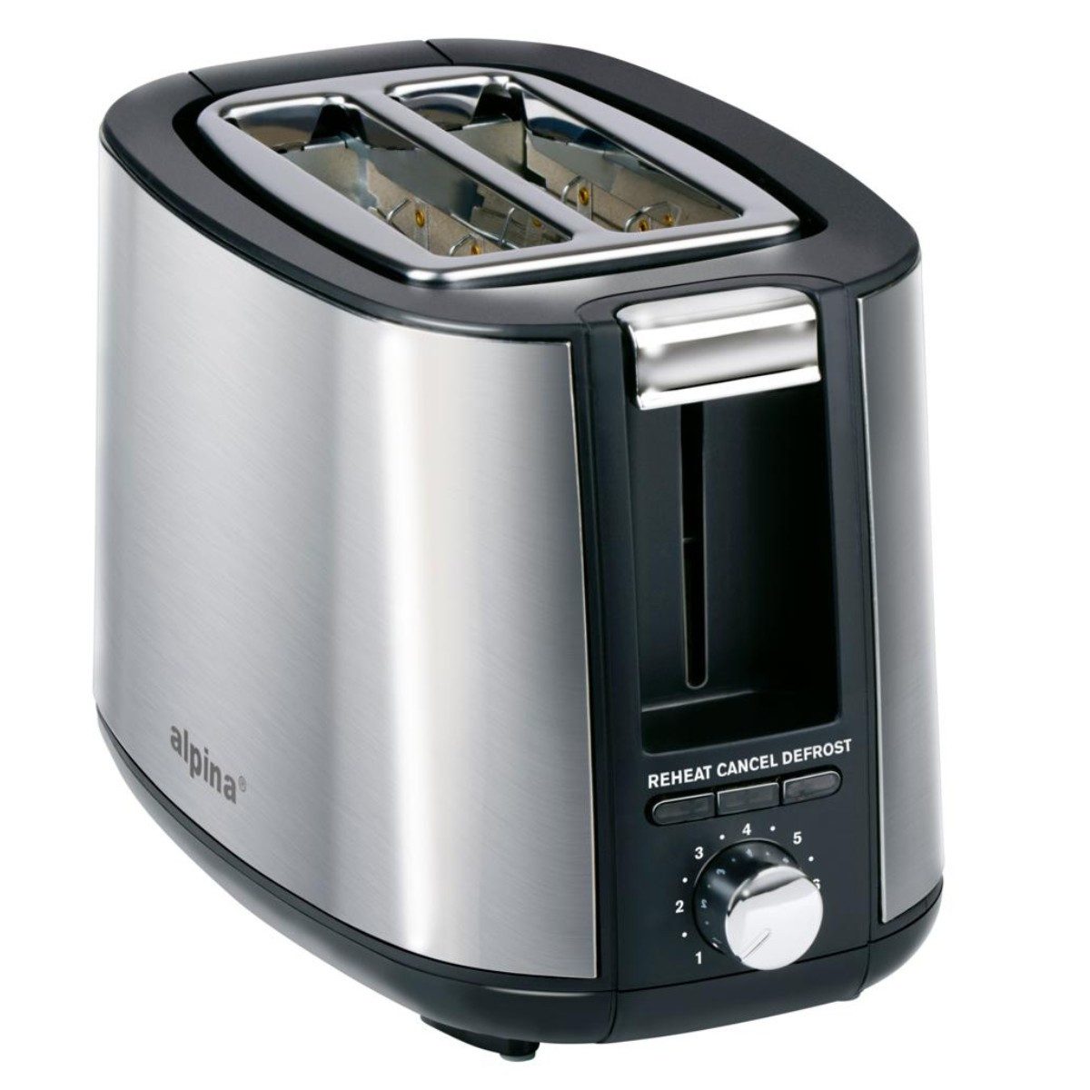 Alpina Brötchenröster alpina Toaster 750W - Edelstahl