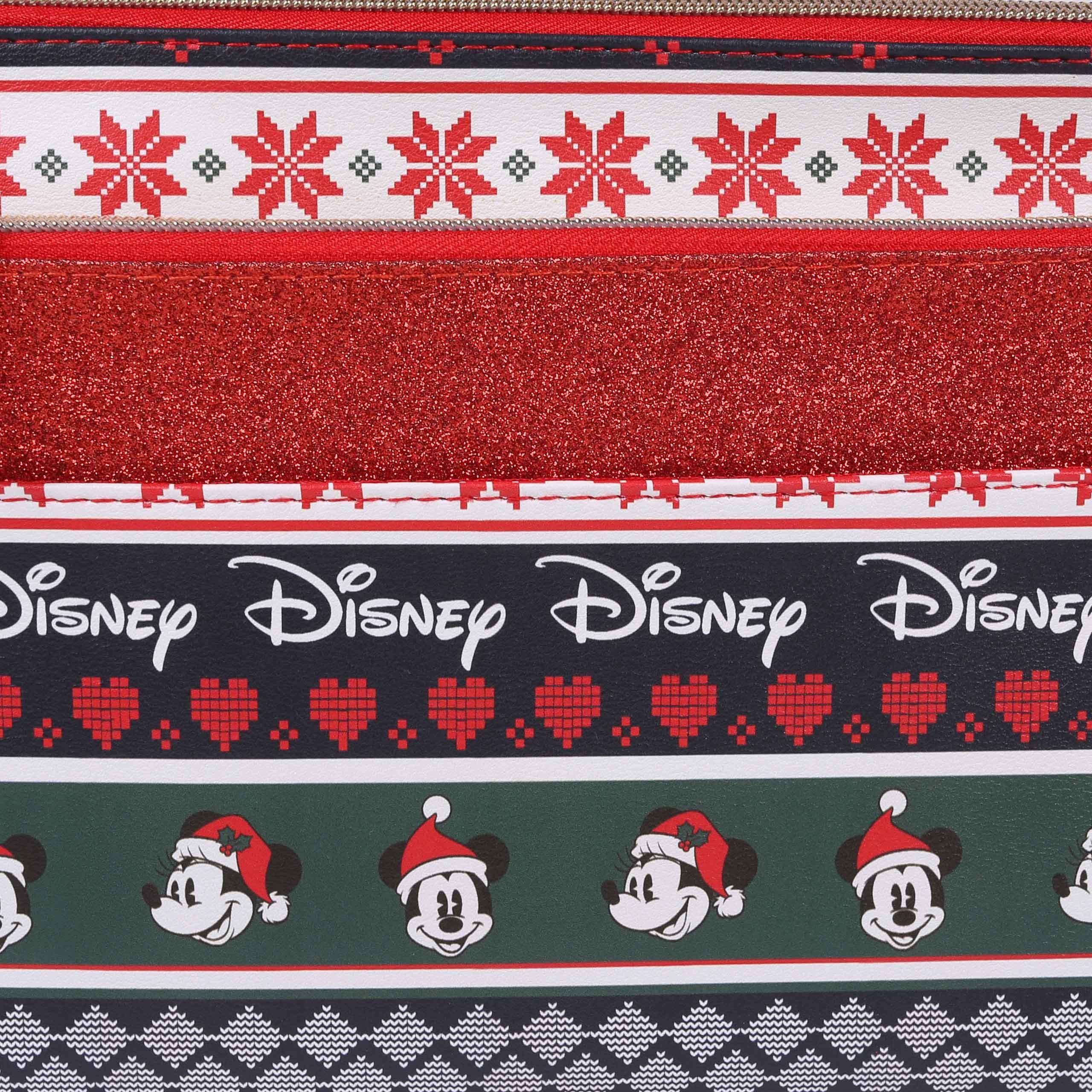 Disney Kulturbeutel 2x Weihnachtlicher Kulturbeutel Mickey Maus Disney