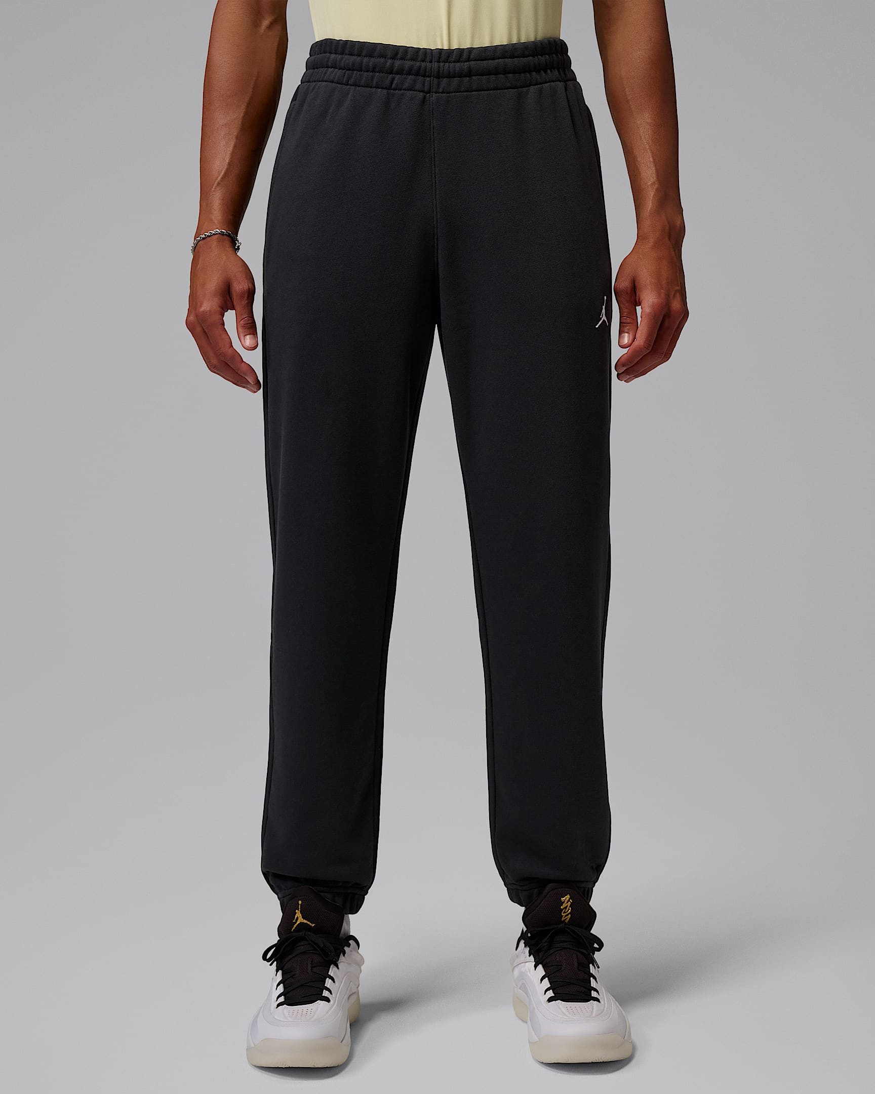 Jordan Jogginghose Jordan Sport Crossover Men's Dri-FIT Fleece Pants aus Baumwolle und Polyester, normal-weiter Schnitt