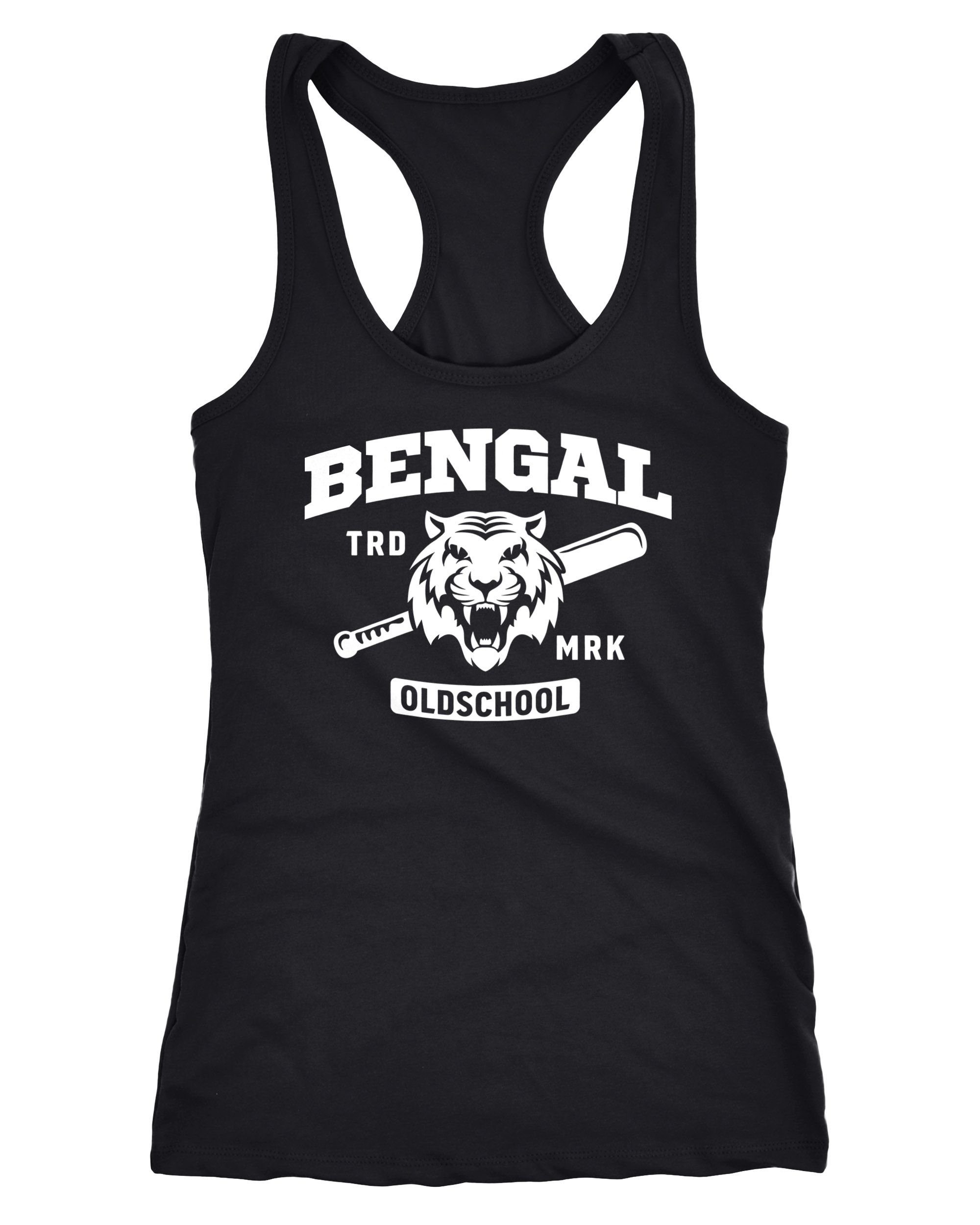 Neverless Tanktop Damen Tank-Top Bengal Tiger Baseball Sport USA Racerback Neverless®
