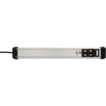 Brennenstuhl Premium-Alu-Line Steckdosenleiste 10-fach Steckdosenleiste, mit Schalter, erhöhter Berührungsschutz