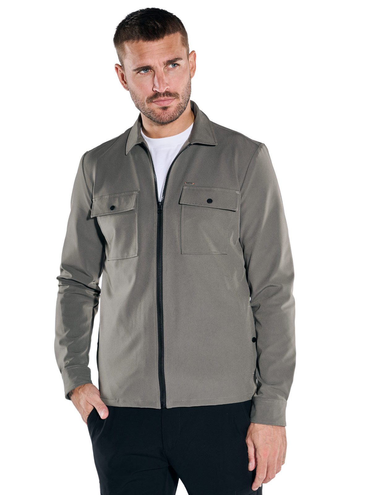 emilio adani Langarmhemd Overshirt aus Funktionsware günstig online kaufen