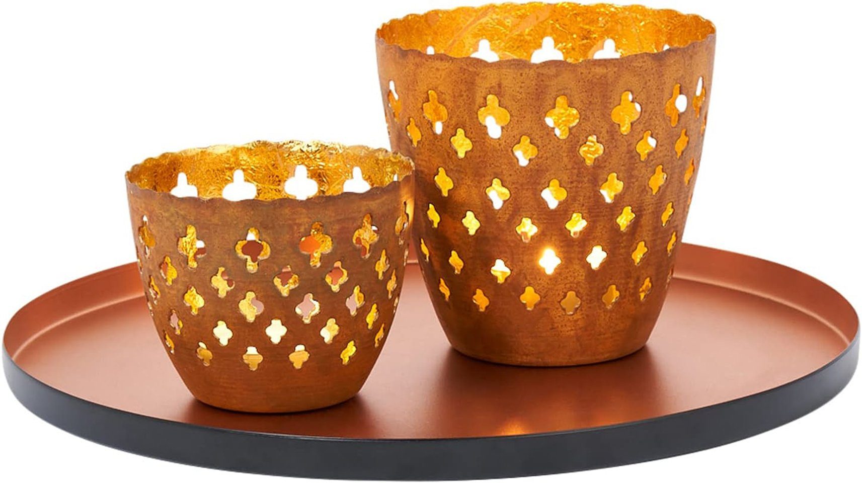 Marrakesch Orient & Mediterran Interior Windlicht Windlichter Deko Set Orient 2, Geschenkset, Handarbeit