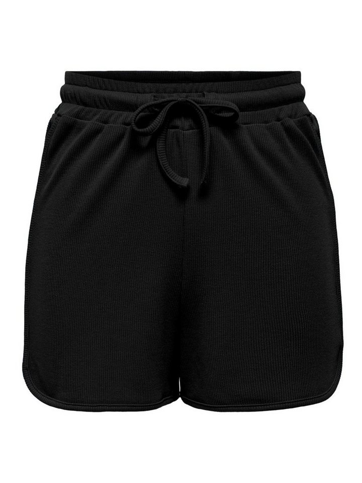 JACQUELINE de YONG Shorts Kurze Basic Stoff Hose Sweat Shorts JDYSHINE 4241  in Schwarz