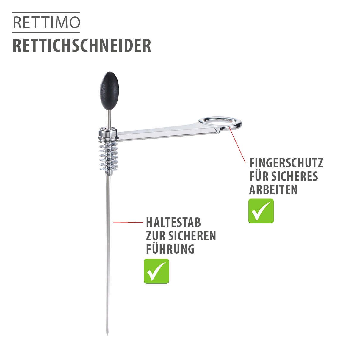 GEFU Gemüseschneider Rettichschneider RETTIMO Spiralschneider Radischne
