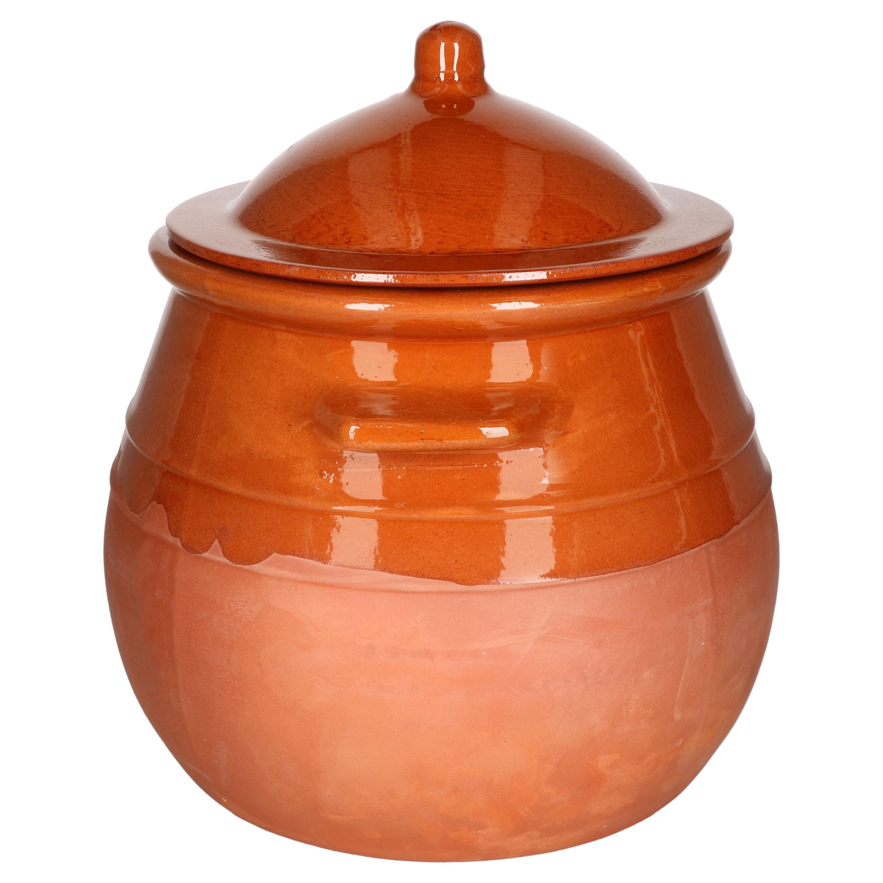 MamboCat Vorratsglas Stewpot 8L Tontopf mit Deckel - 12971, Steingut