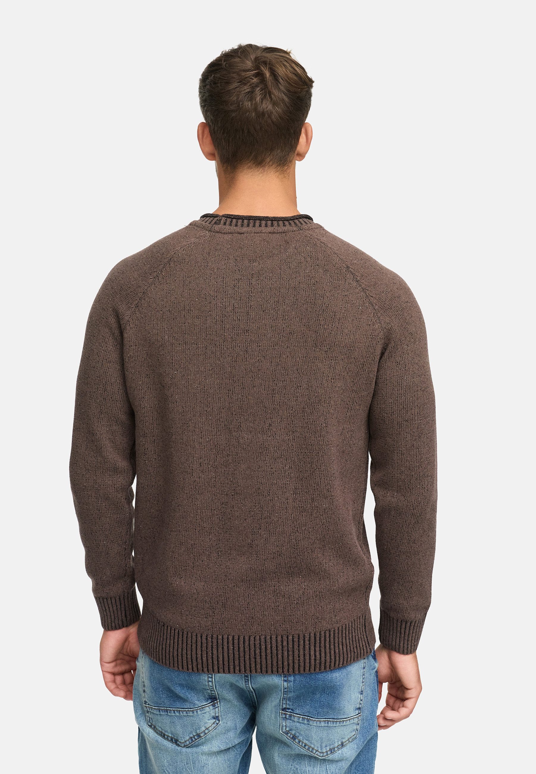Indicode Strickpullover Herren INMassum Pullover Herrenpullover Strickpullover mit Rundhals-Ausschnitt