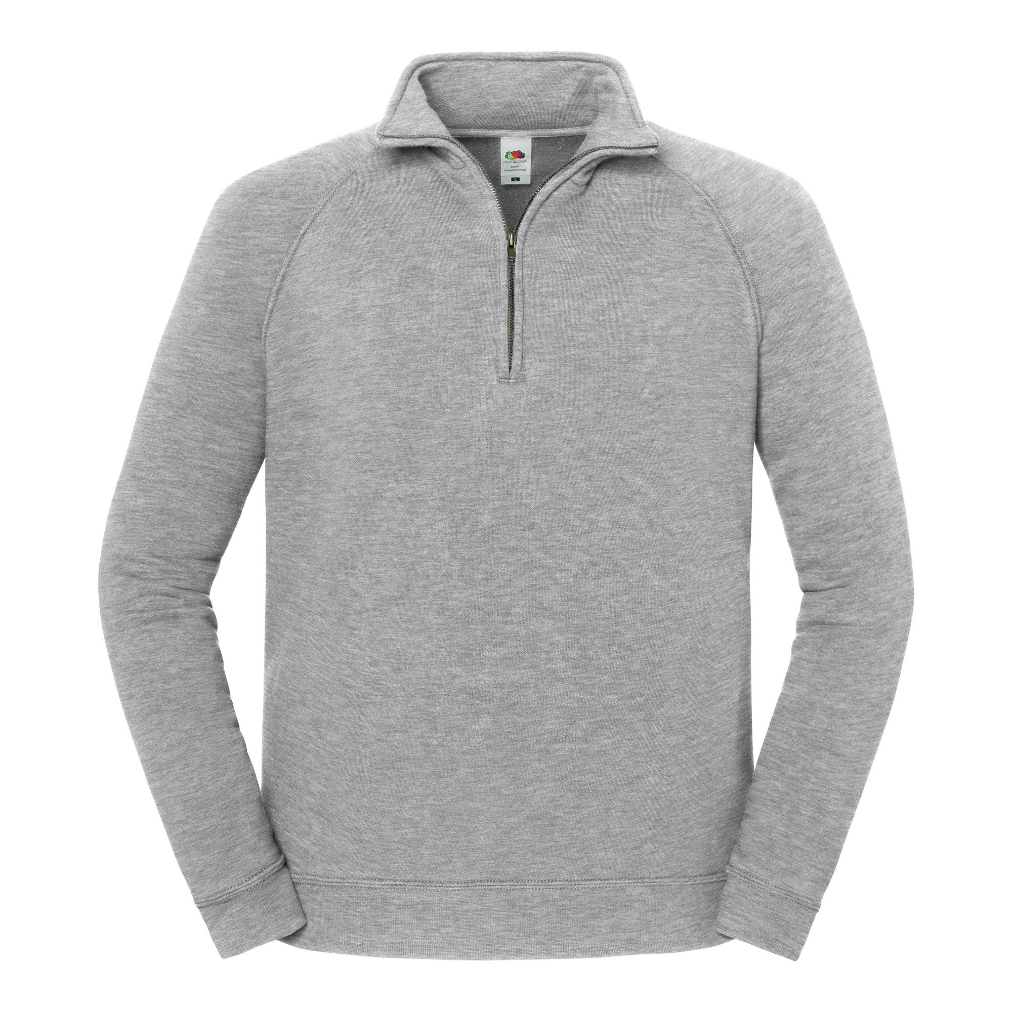 Fruit of the Loom Sweatshirt Iconic Premium Zip Neck Sweat