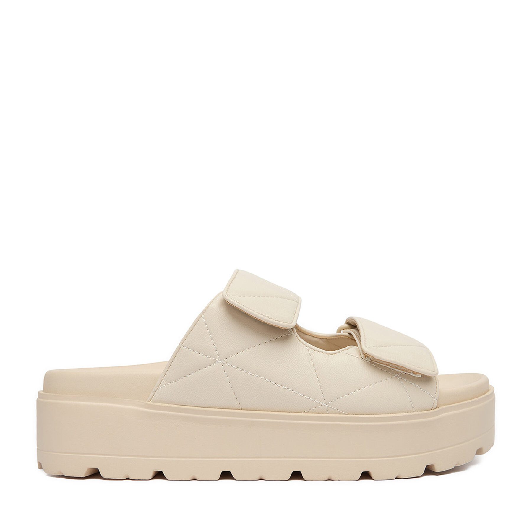 DeeZee Deezee Damen-Flip-Flops in Creme Badepantolette