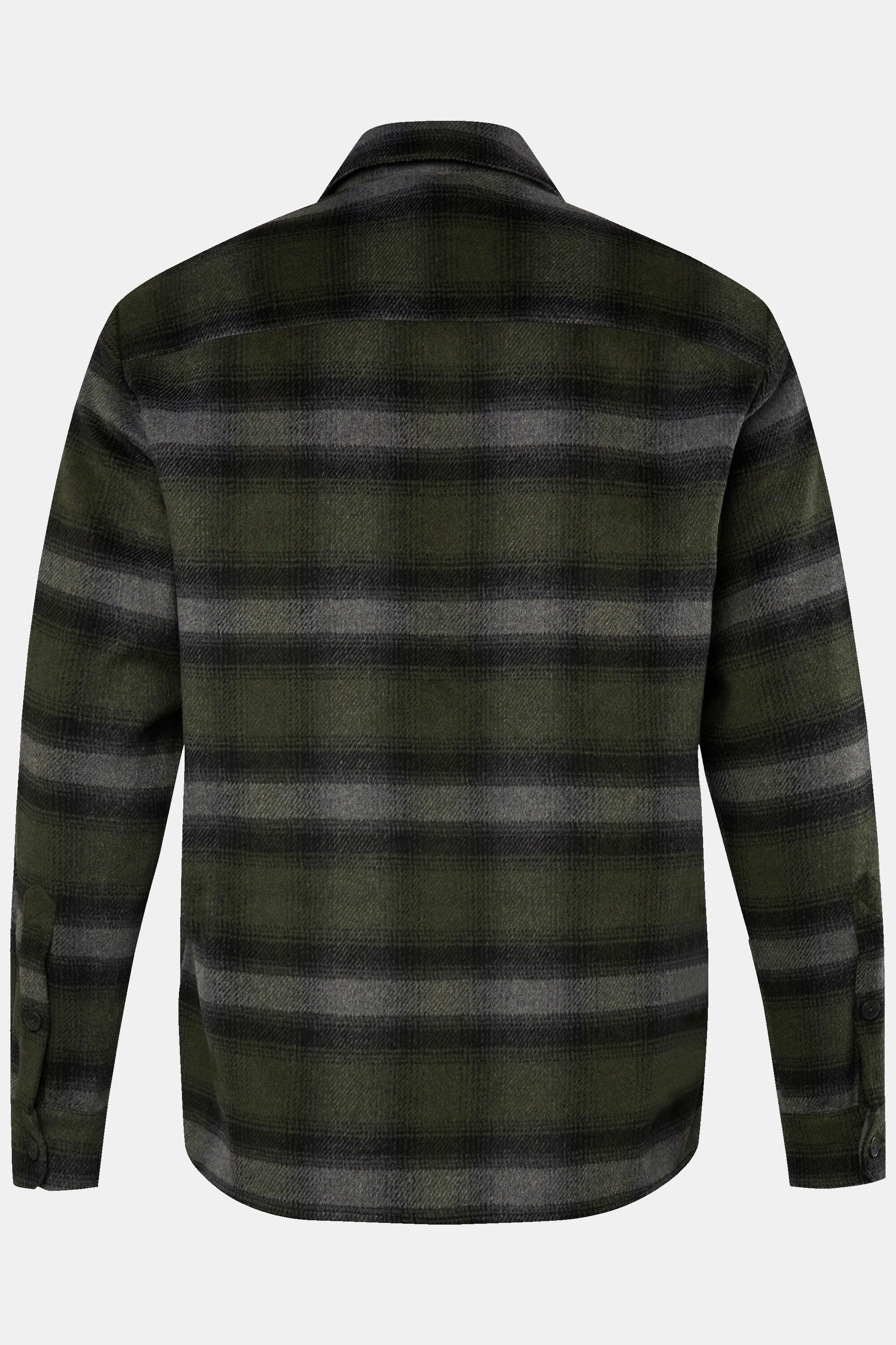 JP1880 Businesshemd Overshirt Karoflanell recycelte Materialien