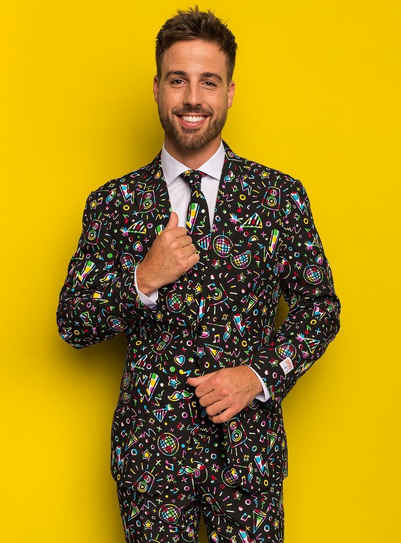 Opposuits Kostüm Disco Dude, Mit dem Anzug gehen Dir nie die Lichter aus!