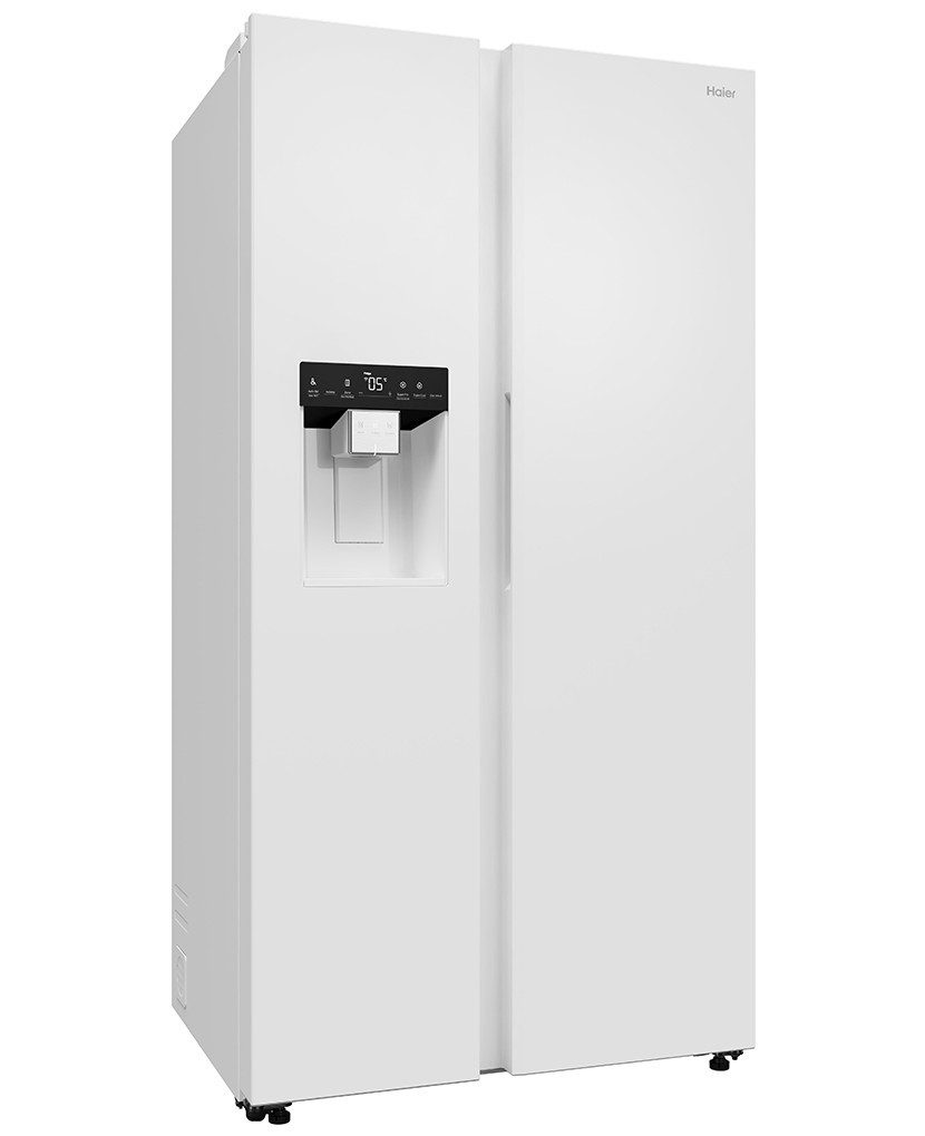 Haier Side-by-Side HSW79F18DIGW, 177,5 cm hoch, 90,5 cm breit, Eis- und Wasserspender, My Zone Plus, hOn-App