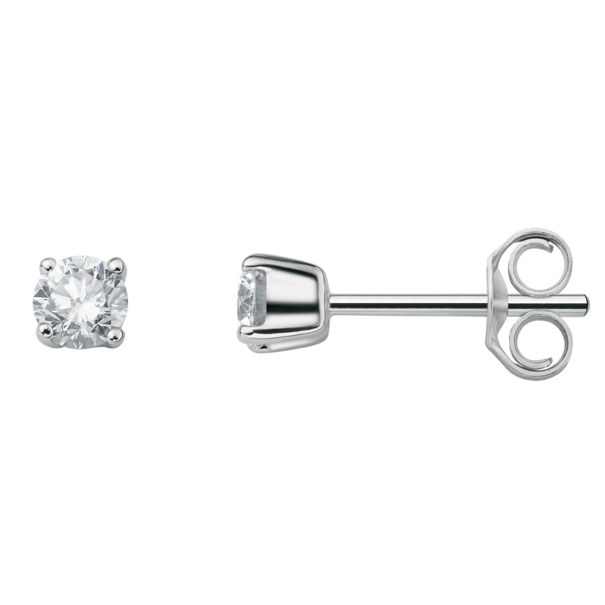 ONE ELEMENT Paar Ohrhänger 0.30 ct Diamant Brillant Ohrringe Ohrstecker aus 950 Platin, Damen Platin Schmuck