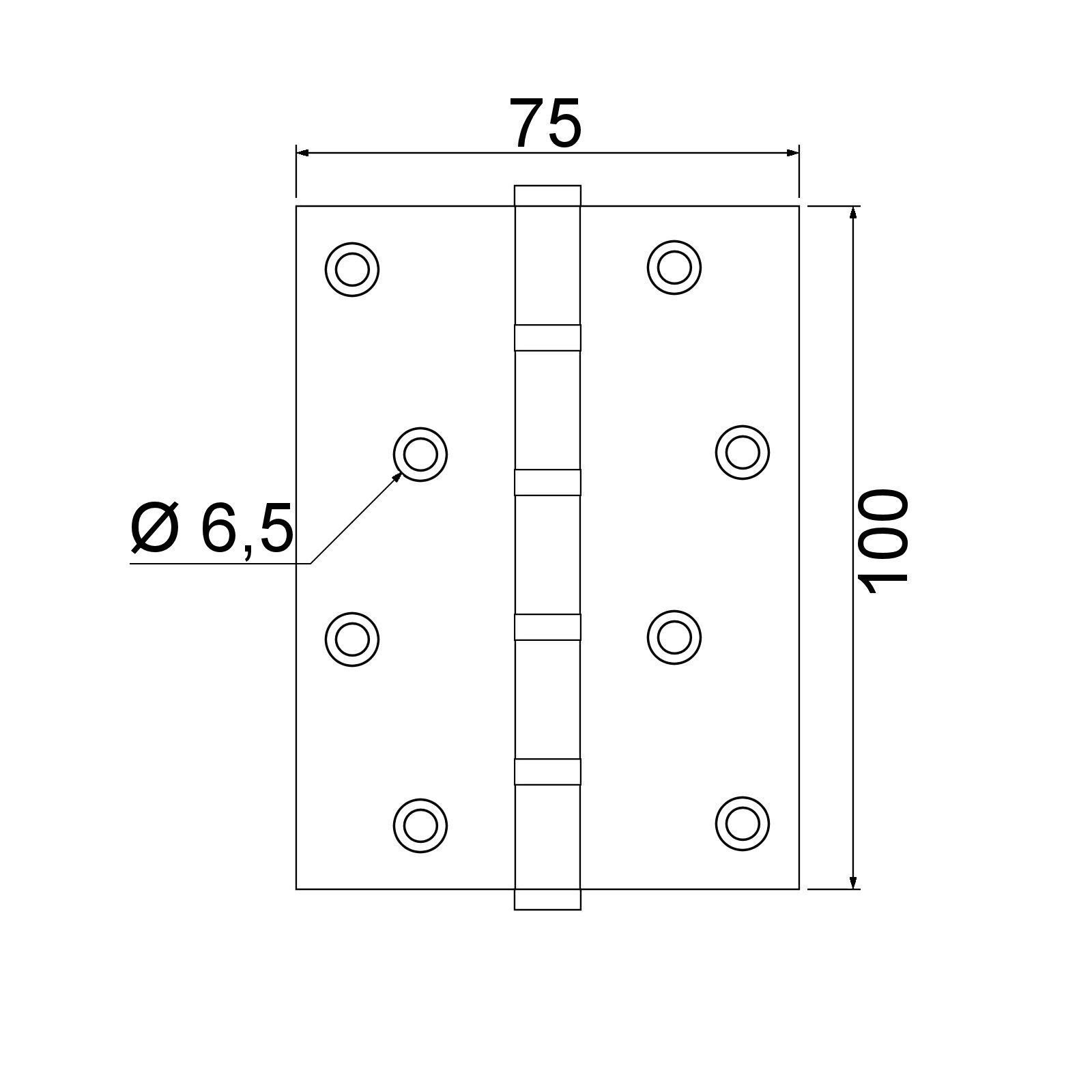 SO-TECH® Türbeschlag 2 Stück Edelstahl St), kugelgelagert kg SS201 50-70 Edelstahlschrauben Türscharnier Aufschraubband versch. Tragkraft (2 Größen mit