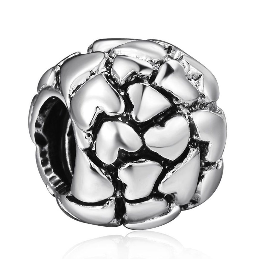 Schmuck-Elfe Bead Herzen Romantisch, 925 Sterling Silber