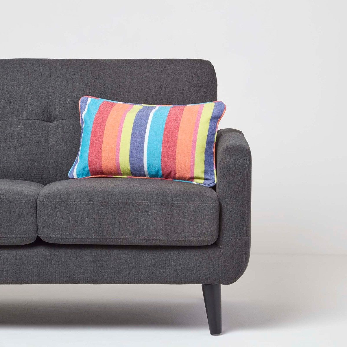 Homescapes Kissenhülle Bunt gestreifter Kissenbezug, 30 x 50 cm günstig online kaufen