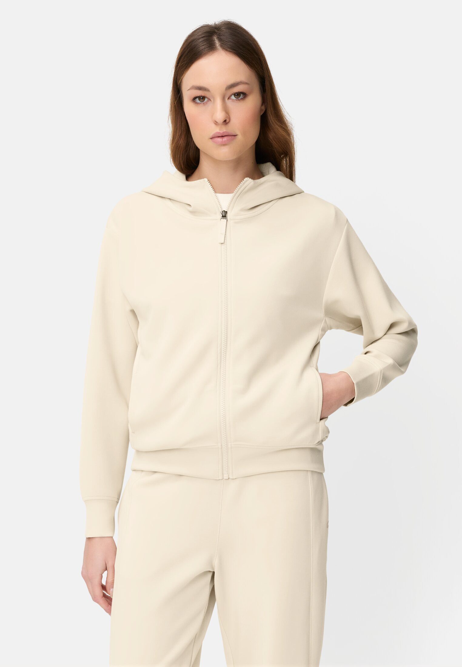 camel active Sweatjacke mit Kapuze Langarm