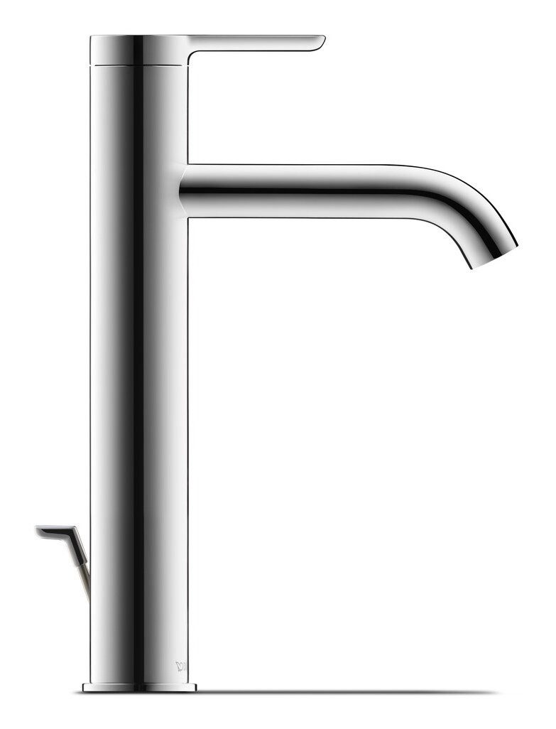 Duravit Waschtischarmatur C.1 Serie Ausladung 136 mm mit Zugstangen-Ablaufgarnitur