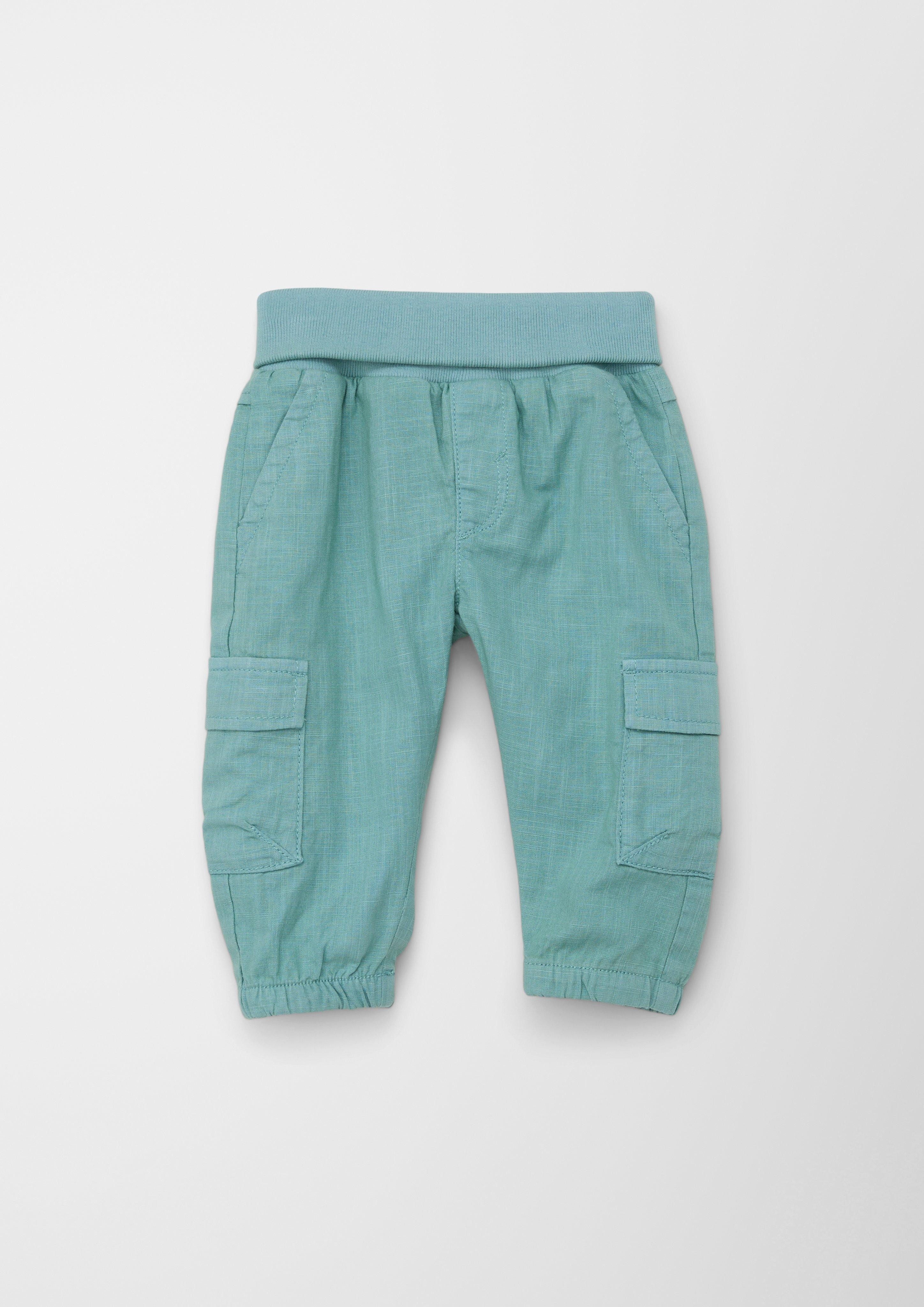 s.Oliver Stoffhose Relaxed: Hose mit Umschlagbund Garment Dye