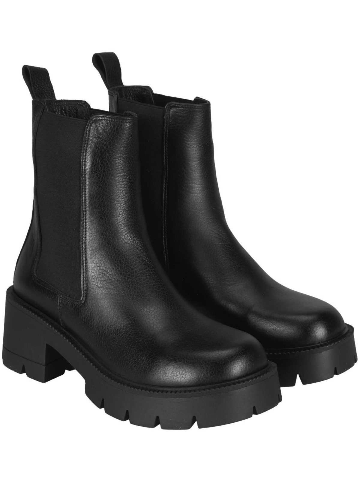 Desa Damenstiefel – Obermaterial aus Textil, 5,5 cm Blockabsatz, zum H Stiefel
