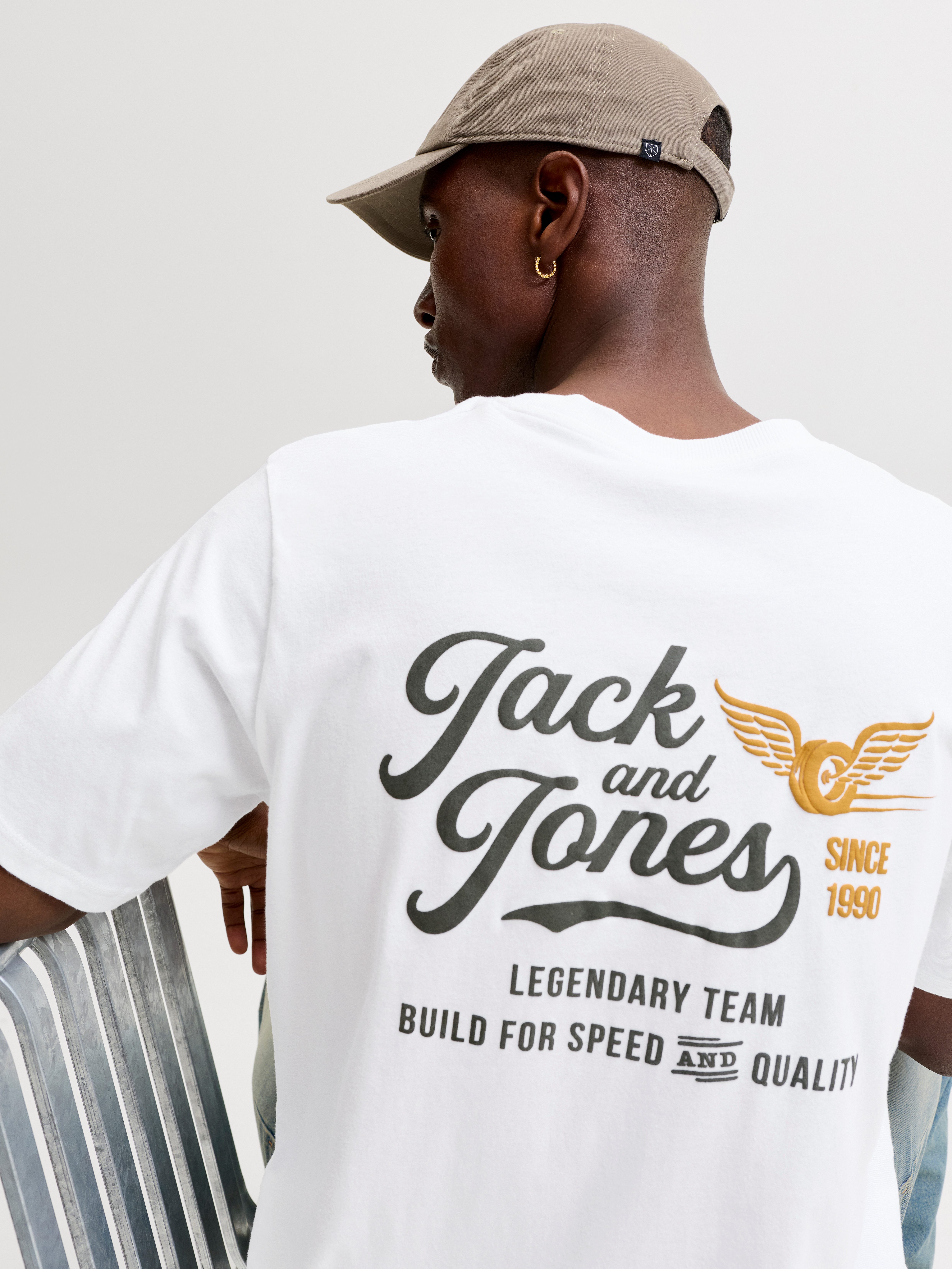 Jack & Jones T-Shirt JJLEGEND TEE SS CREW NECK Baumwolle, locker geschnitten – Bild 3 von 5