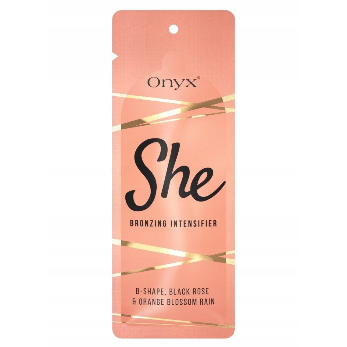 ONYX Selbstbräunungslotion Onyx SHE Bronzer mit Bräunungsbeschleuniger für Frauen 15 ml, 1-tlg., Mit B-Shape-Komplex für ein glatteres Hautbild