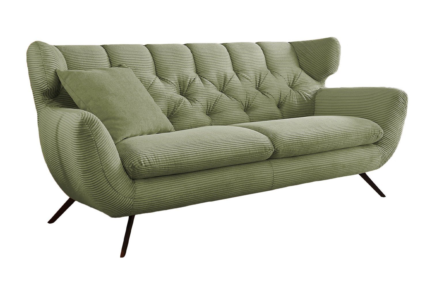 Cord, KAWOLA Velvet od. 2,5-Sitzer, od. CHARME, versch. Farben 2-Sitzer Sofa