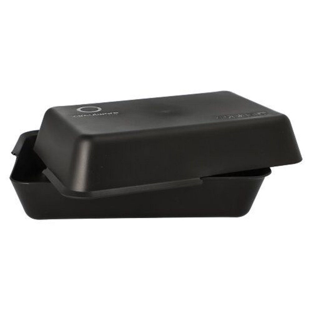 PAPSTAR Lunchbox 23,4x15,6cm 24 Mehrweg-Foodboxen schwarz, Polypropylen