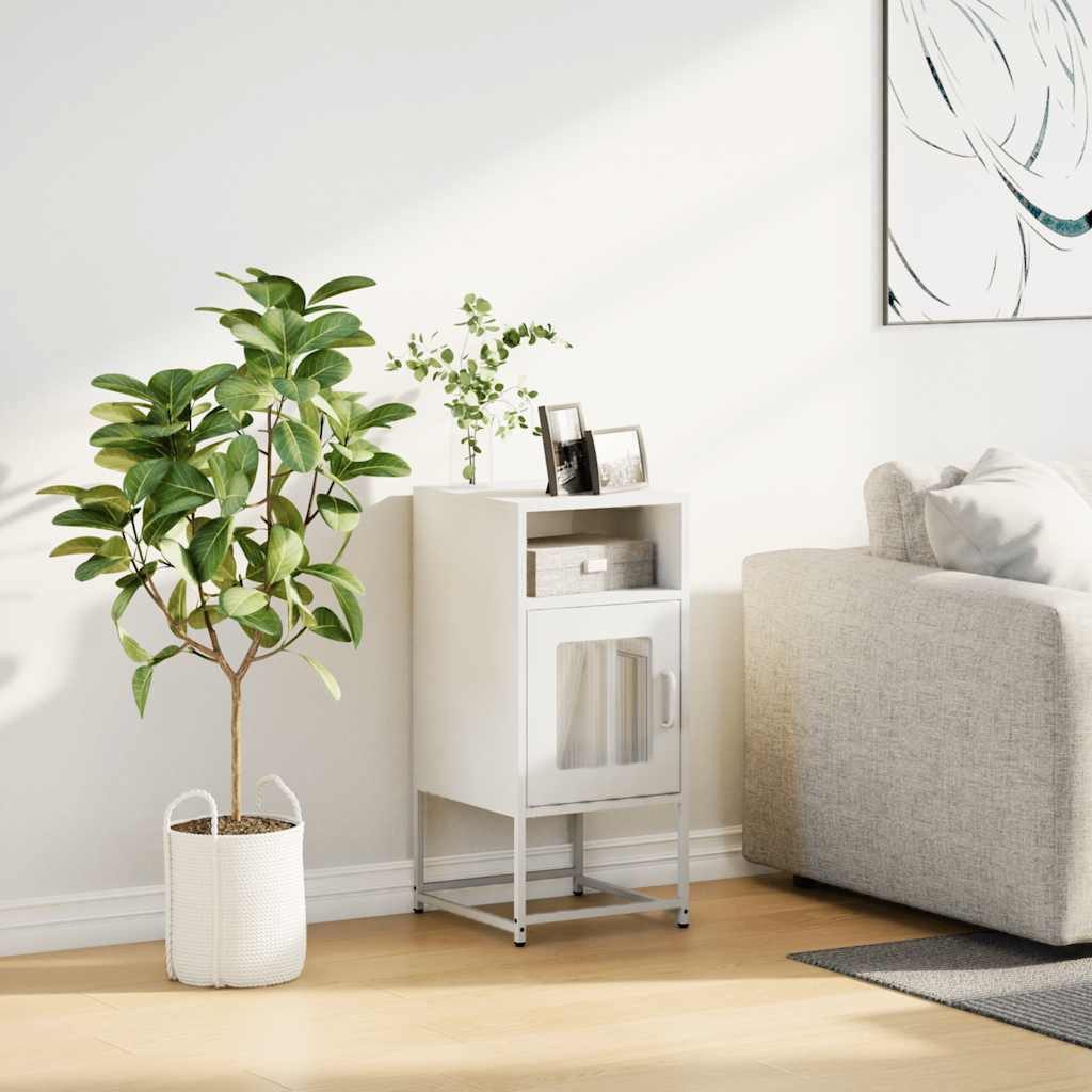 vidaXL Nachttisch Nachttisch Weiß 36x39x78 cm günstig online kaufen