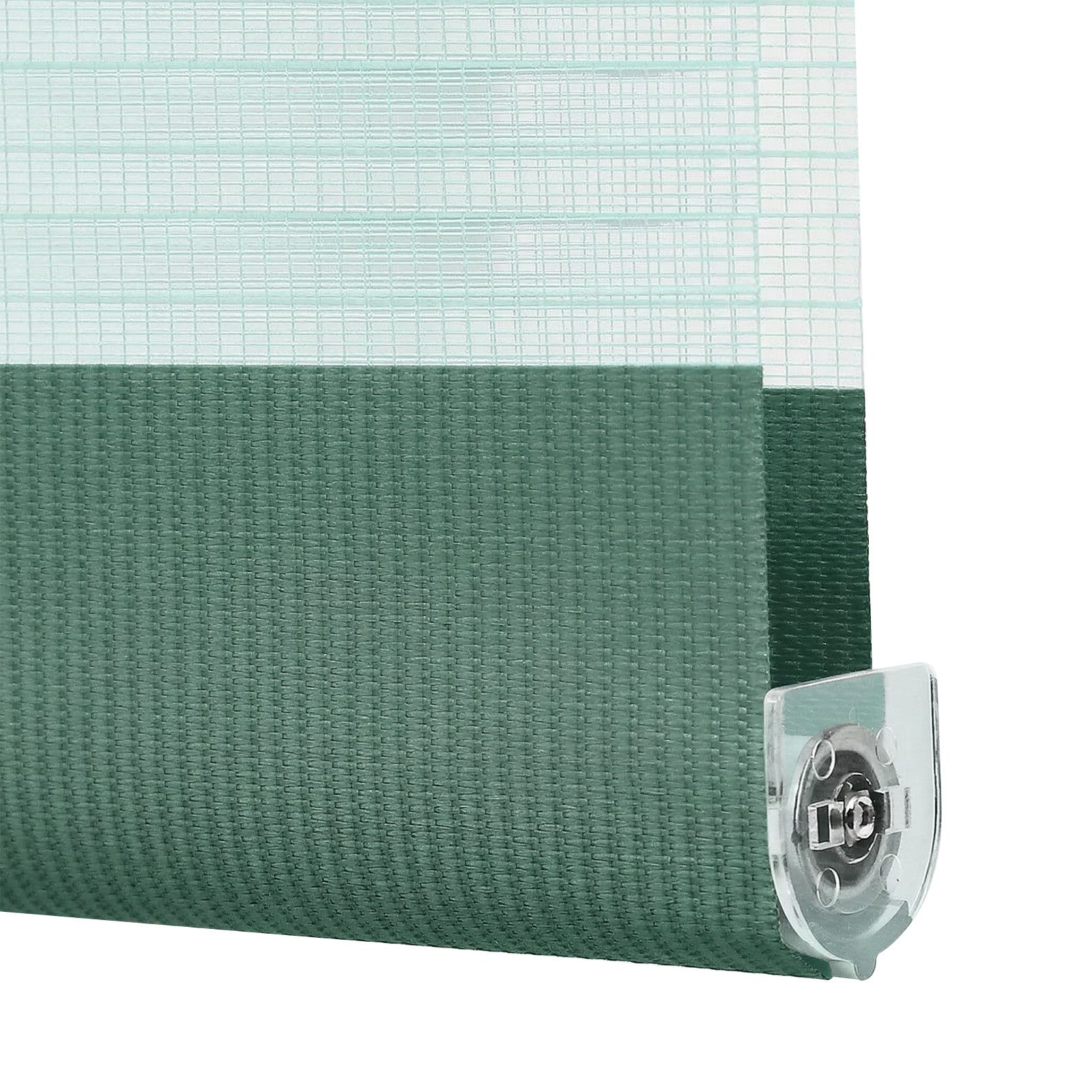 Doppelrollo Doppelrollo Zebra Rollo Zweifarbig Klemmfix ohne Bohren Sichtschutz, Sekey, freihängend, Extra breite Stoffbahnen, Lichtregulierung, Kettenzug links – Bild 5 von 5