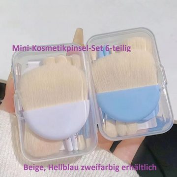 DTC GmbH Kosmetikpinsel-Set Mini-Schminkpinsel ( 6Stück)