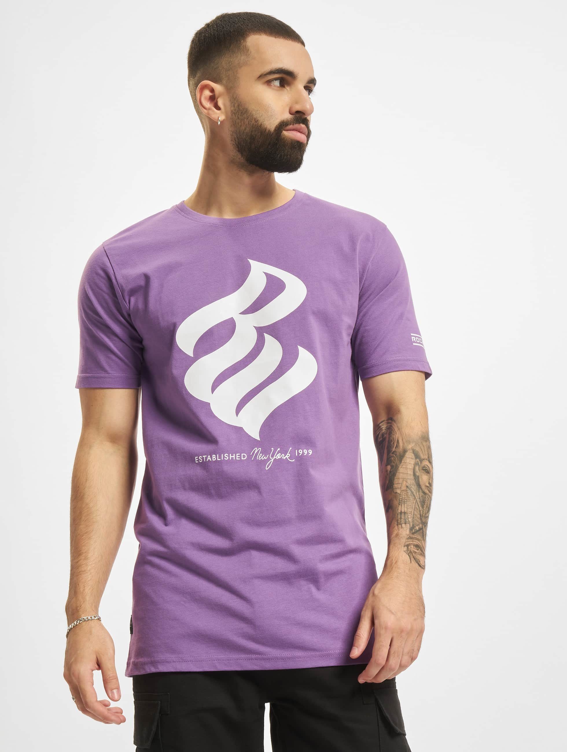 Rocawear Kurzarmshirt Herren Rocawear NY 1999 T-Shirt (1-tlg) purple