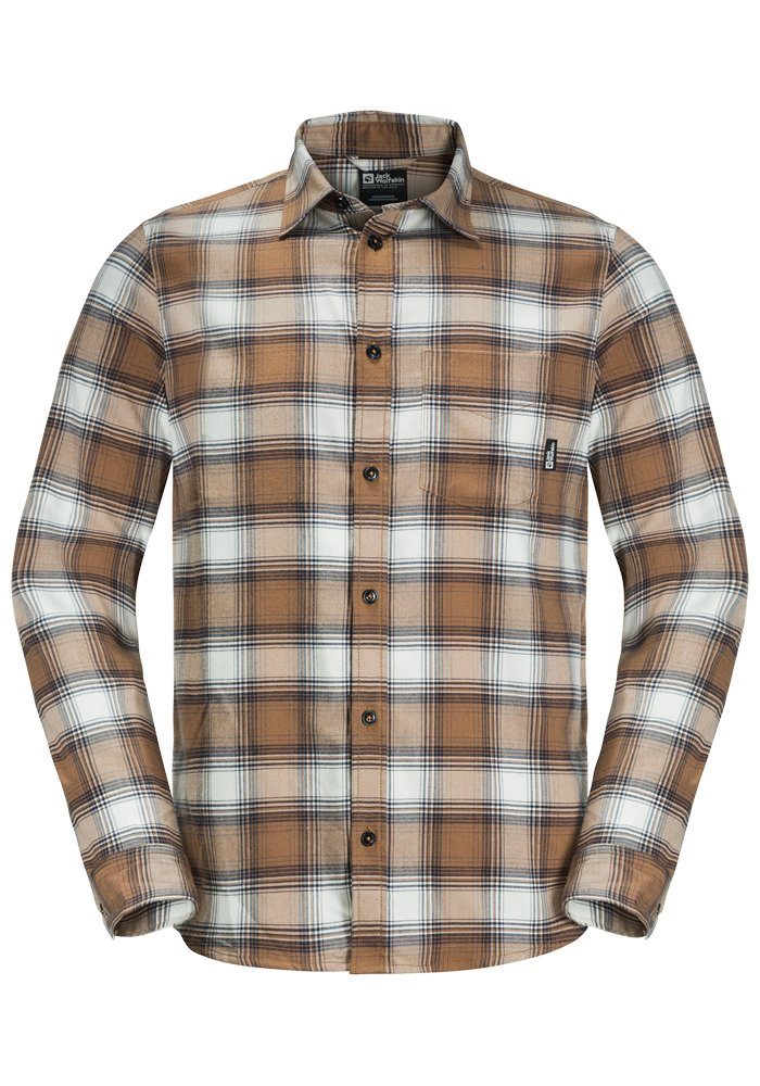 M Jack WANDERWEG Flanellhemd SHIRT Wolfskin chipmunk