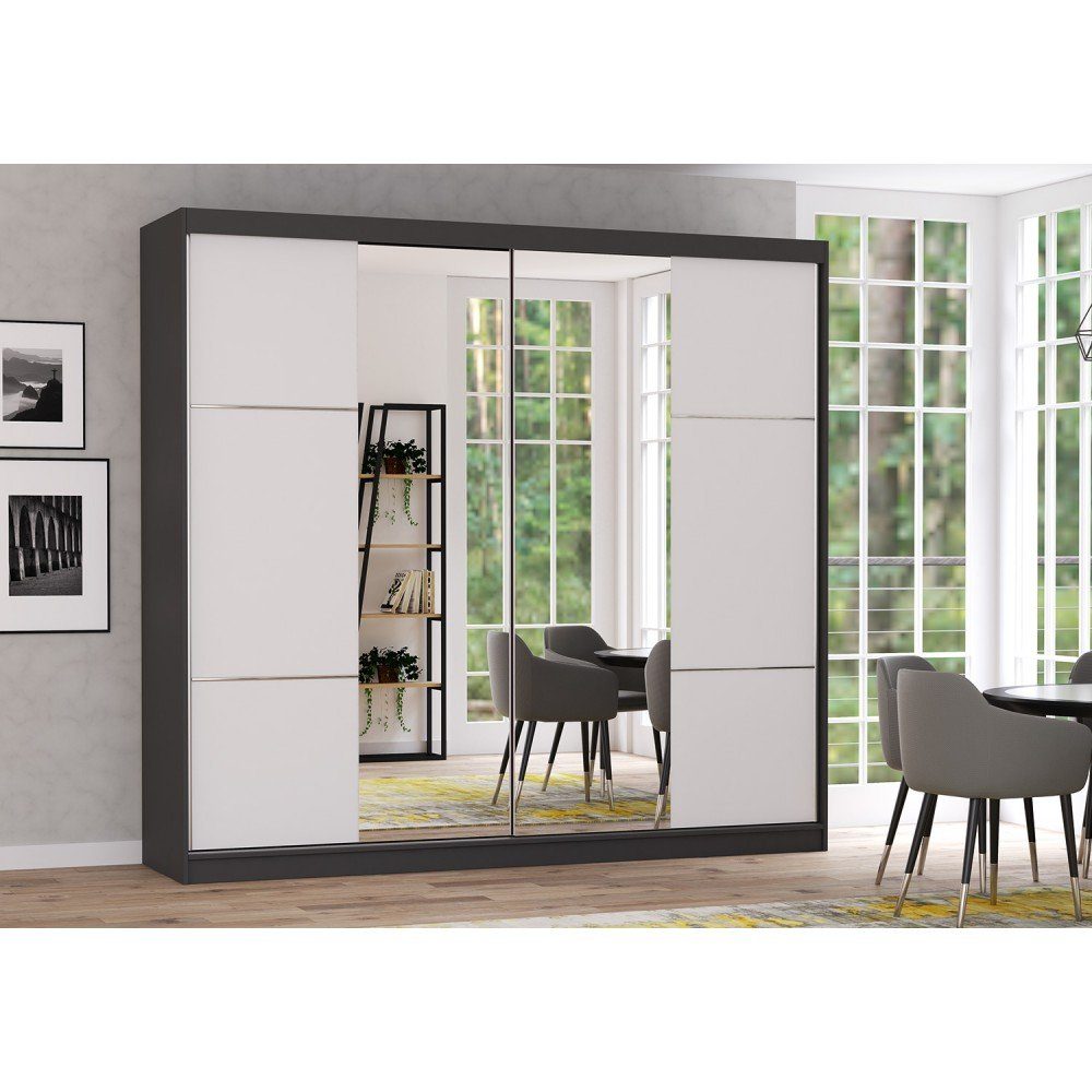 MOEBLO Kleiderschrank BEN 38 (Schwebetürenschrank 2-türig günstig online kaufen
