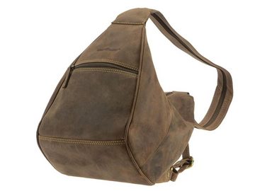 Greenburry Tagesrucksack "Vintage" Leder, Rucksack, DayPack, BackPack, 21x26cm