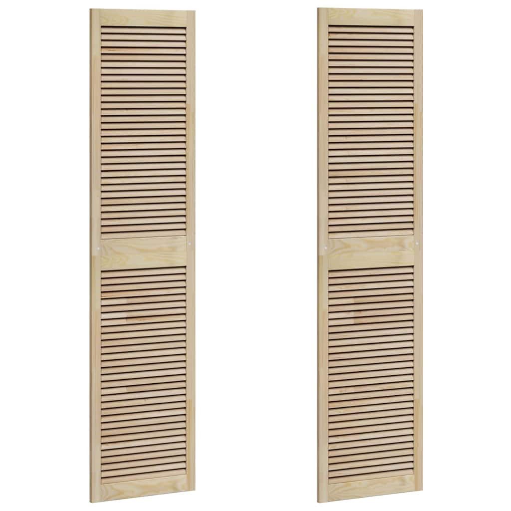 vidaXL Schranktür Schranktür mit Tür 2 stk. Natur 201 x 2,1 x 49,5 cm (2 St)