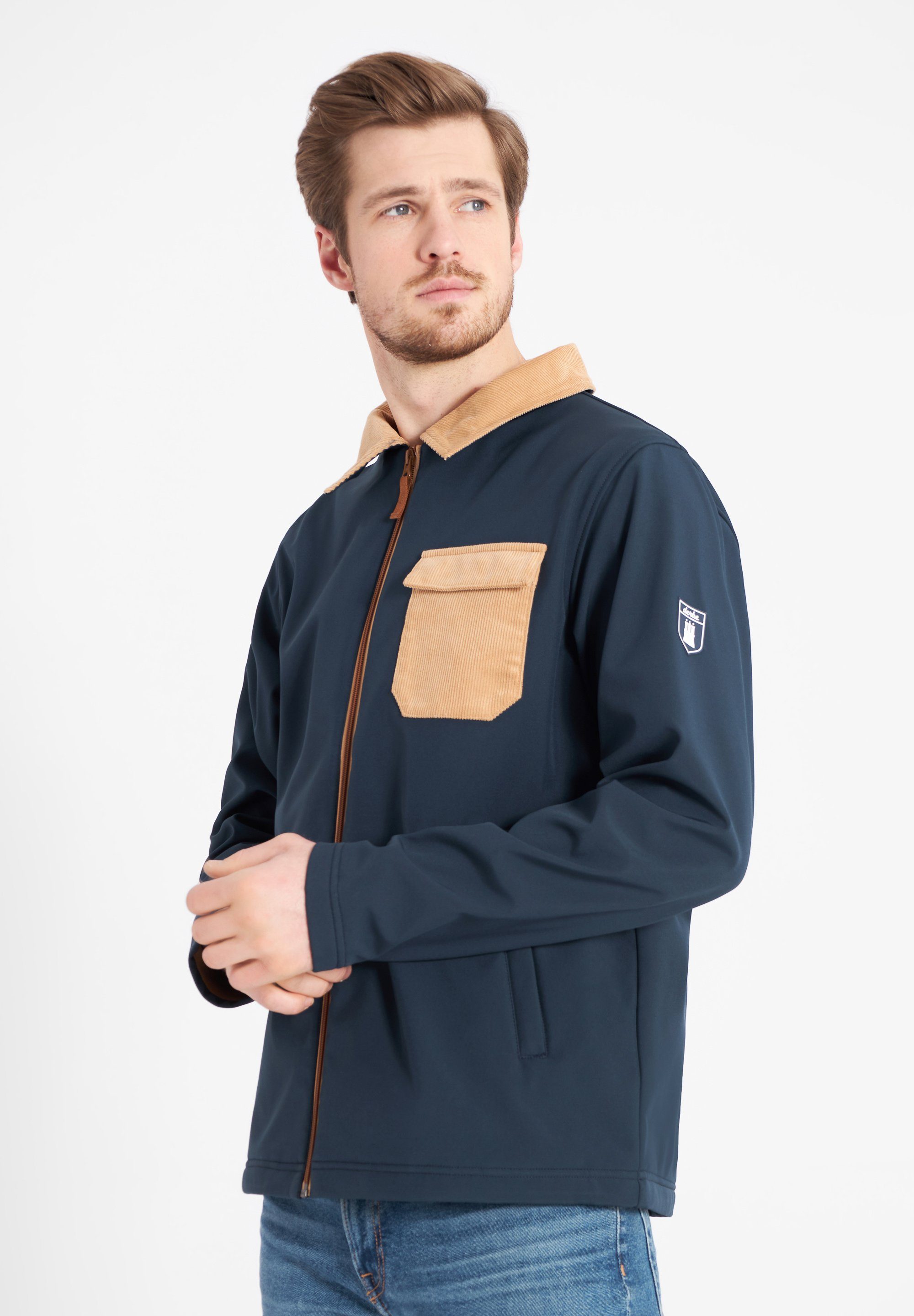 Derbe Softshelljacke winddicht, Fleece innen wärmendes Wasserabweisend, Kartby atmungsaktiv