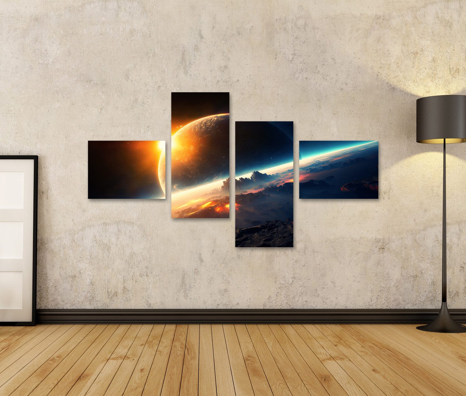 islandburner Leinwandbild Alien Planet Deep Space günstig online kaufen