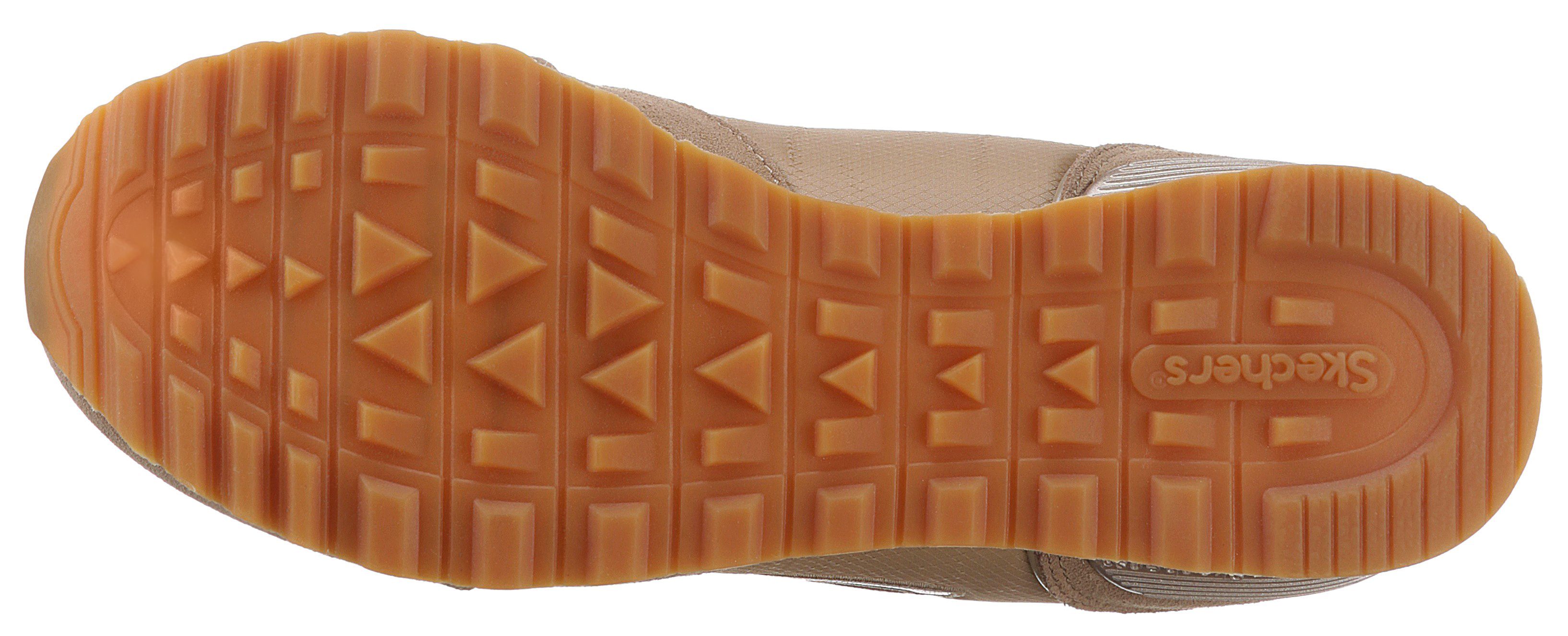 Skechers OG 85 - GOLDN GURL Sneaker Schnürschuh, Original-Retro-Jogginschuh mit Air-Cooled Memory Foam®