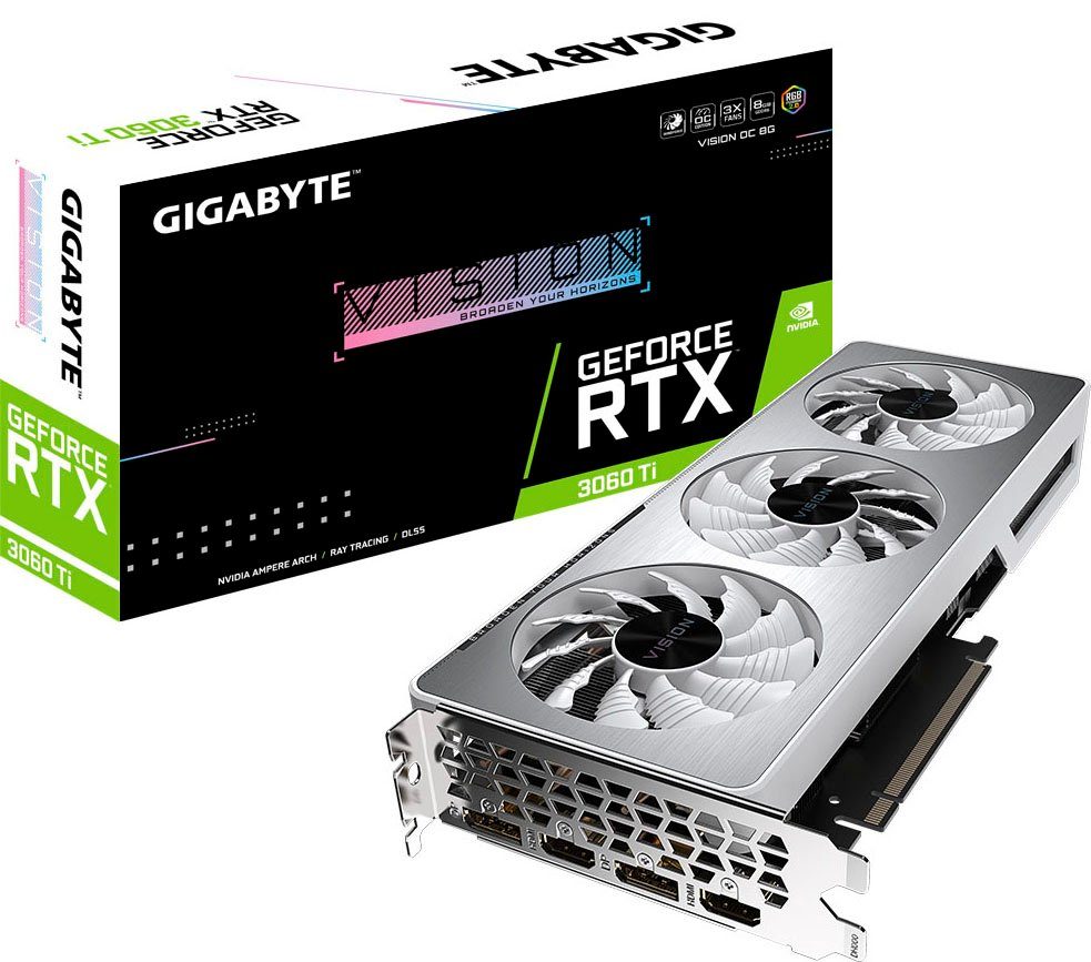 Gigabyte GeForce RTX™ 3060 Ti VISION OC (rev. 2.0) Grafikkarte (8 GB,  GDDR6) online kaufen | OTTO