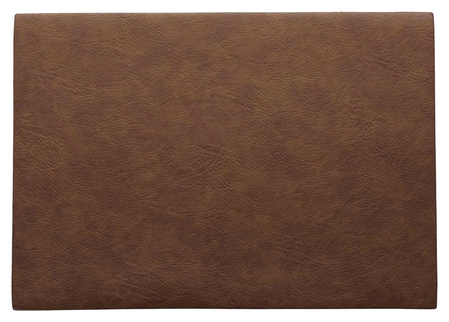 ASA SELECTION Platzset VEGAN LEATHER, Tisch-Sets, Karamell, B 33 cm, (Set, günstig online kaufen