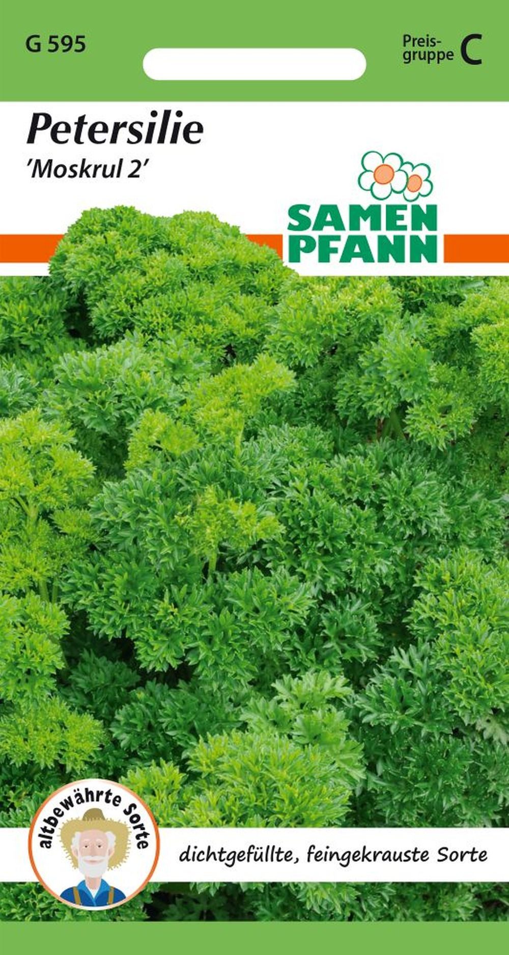 SAMEN PFANN Kräutersamen Petersilie, Mooskrause - Gewürz Petersilien-Samen Saatgut Samen, Petroselinum crispum