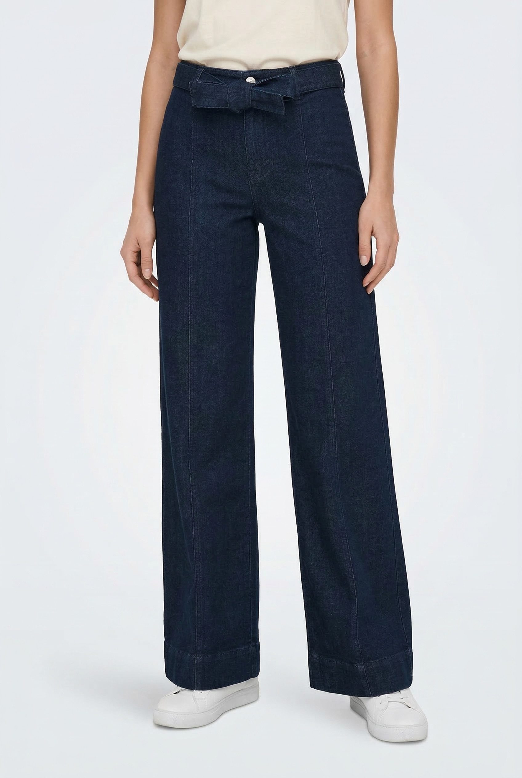 High-waist-Jeans ONLMADISON BLUSH HW WID BELT DNM GUA579