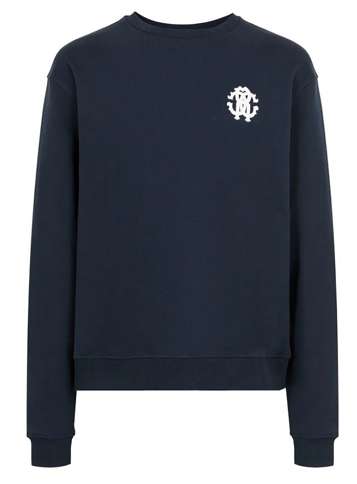 roberto cavalli Sweatshirt Sweatshirt RC Logo Tiger-Print Blau