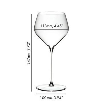 RIEDEL THE WINE GLASS COMPANY Weißweinglas Veloce Chardonnay Weingläser 690 ml 2er Set, Glas